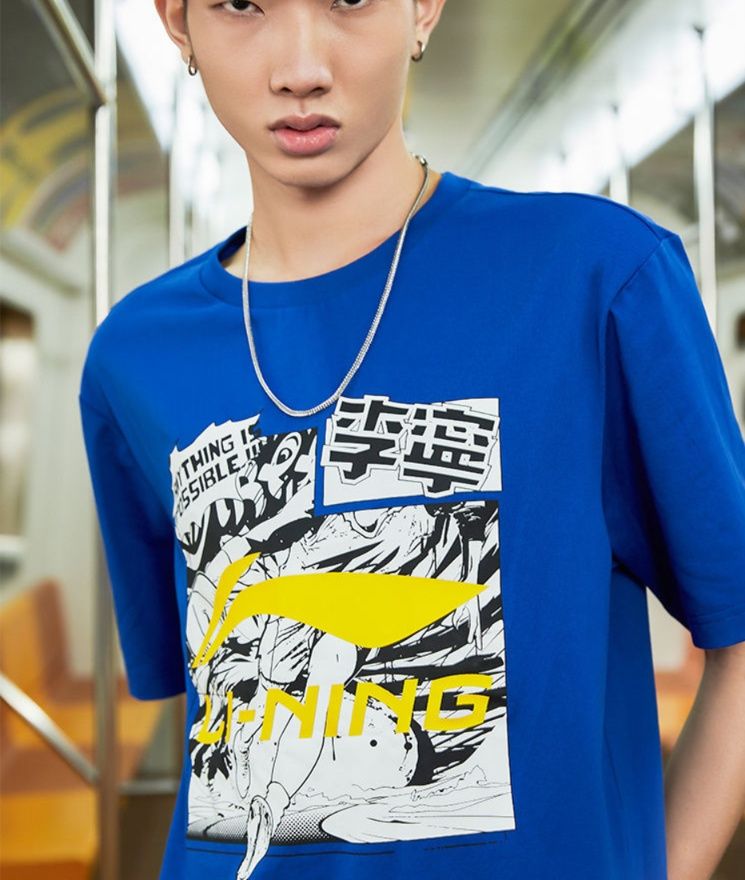 スポーツTシャツ バスケ 躍動感漫画プリント バスケシャツ