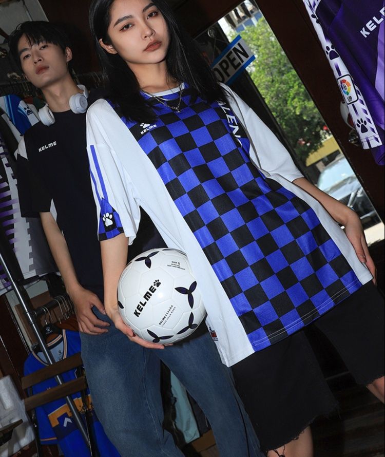 スポーツTシャツ サッカー チェッカーフラッグ ユニフォーム