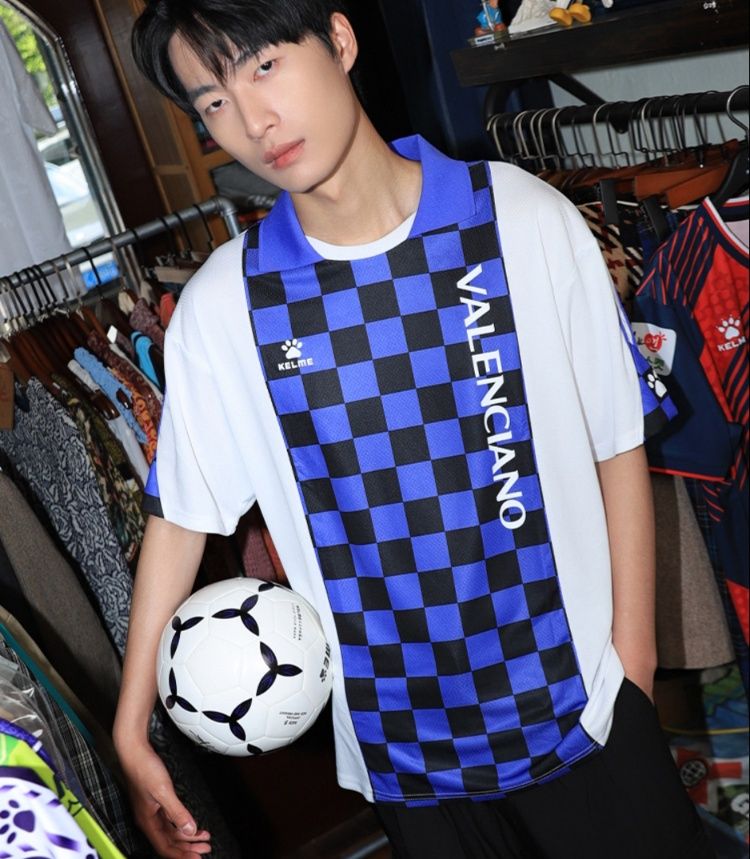 スポーツTシャツ サッカー チェッカーフラッグ ユニフォーム