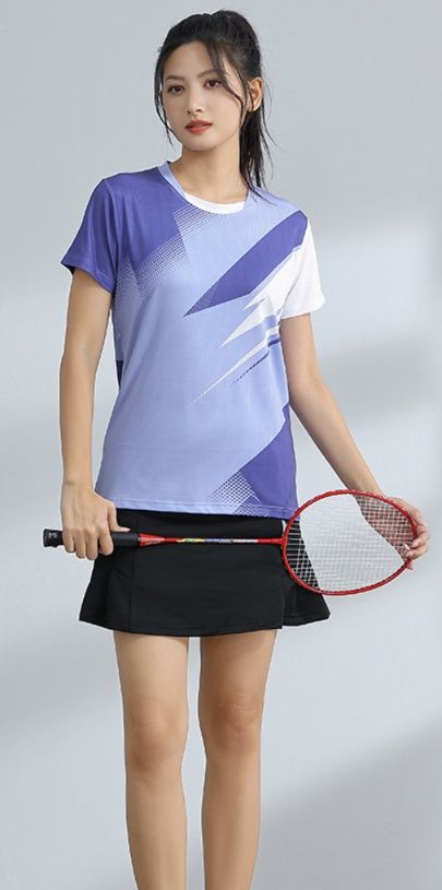 スポーツTシャツ バトミントン 躍動感あふれるバドミントンセット