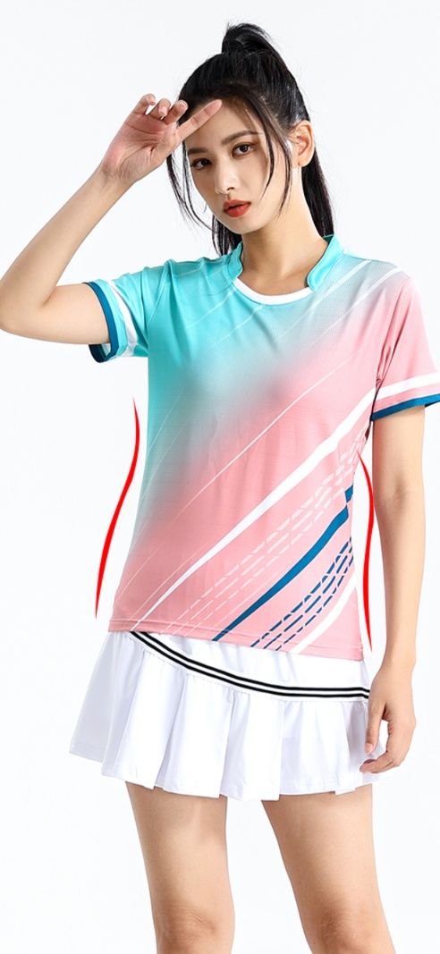 スポーツTシャツ バトミントン 情熱のラケットウェア