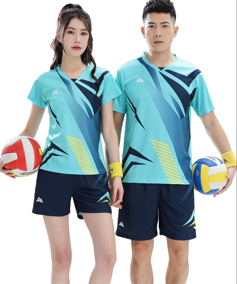スポーツTシャツ バレーボール幾何学模様バレーユニフォーム