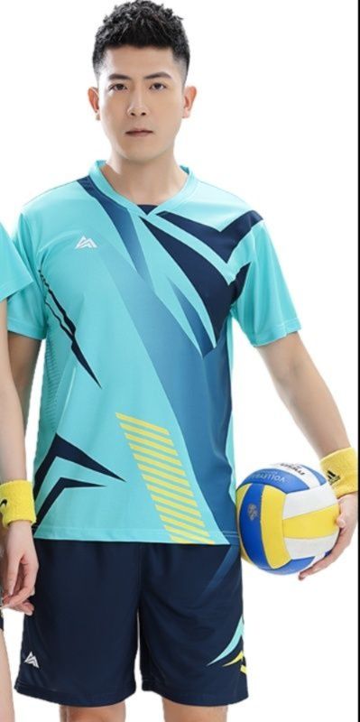 スポーツTシャツ バレーボール幾何学模様バレーユニフォーム