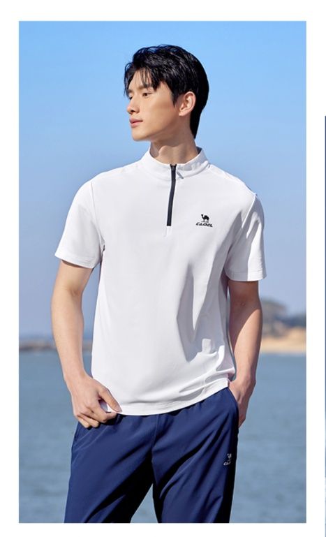 スポーツTシャツ ゴルフ 爽快ドライ スタンドネックシャツ