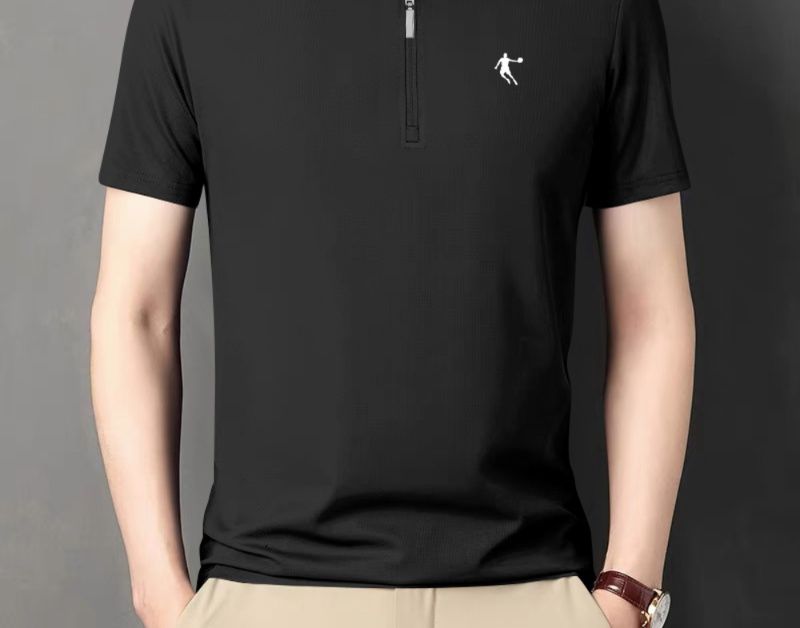 スポーツTシャツ ゴルフ 快適ラウンド ハーフジップポロシャツ