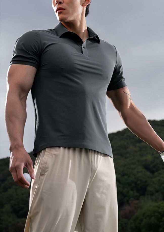 スポーツTシャツ ゴルフ 筋肉力アップ ゴルフポロシャツ
