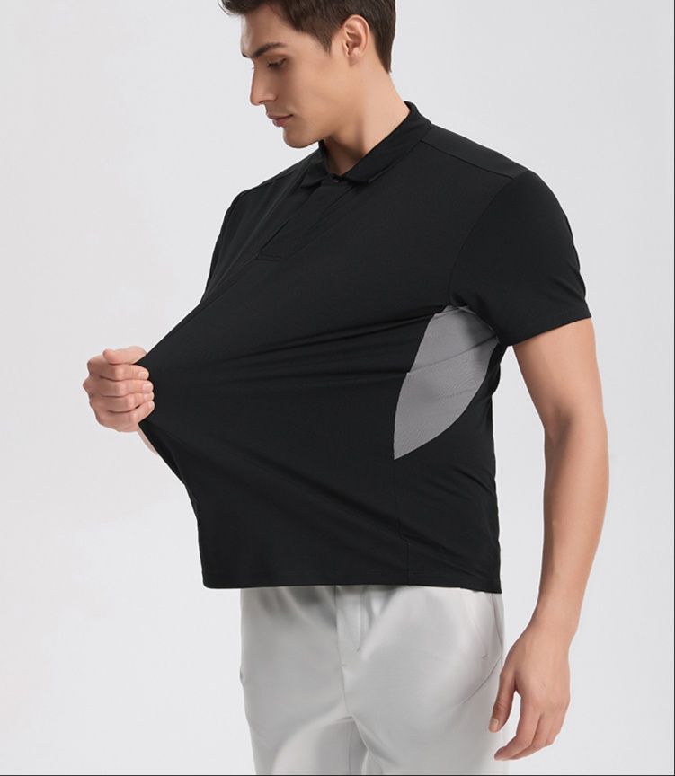 スポーツTシャツ ゴルフ 快適通気プロゴルファーポロシャツ