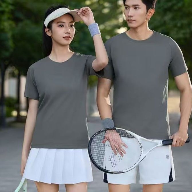 スポーツTシャツ シンプル爽快バドミントンウェア