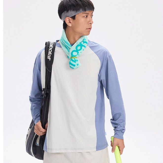 スポーツTシャツ 快適切り替えラグラン バドミントンウェア