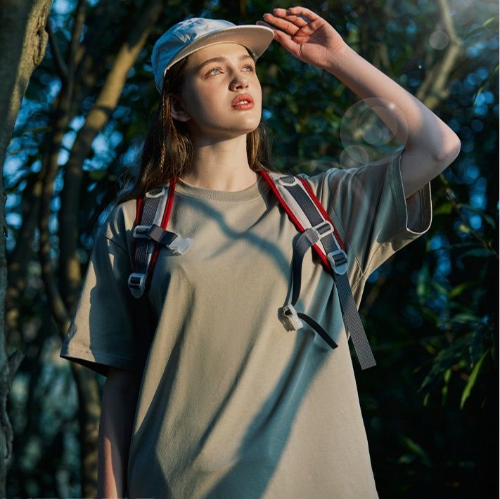 スポーツTシャツ 登山快適ゆったりシルエット