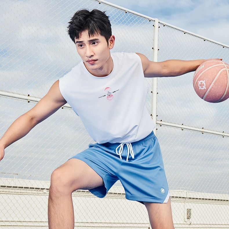 スポーツTシャツ 快適プレイ ノースリーブバスケシャツ