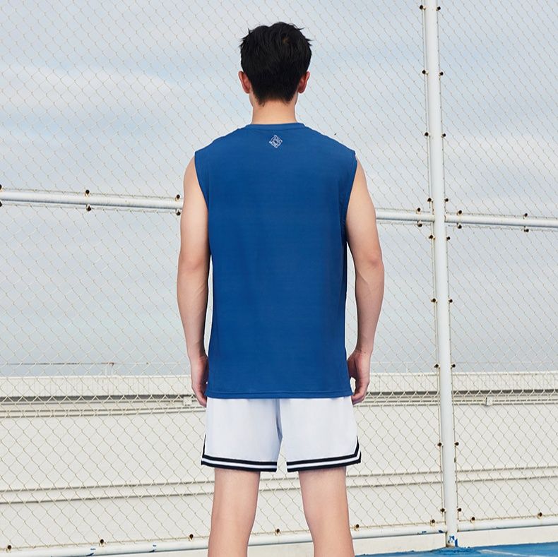 スポーツTシャツ 快適プレイ ノースリーブバスケシャツ