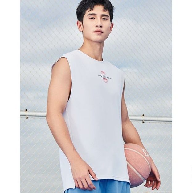 スポーツTシャツ 快適プレイ ノースリーブバスケシャツ