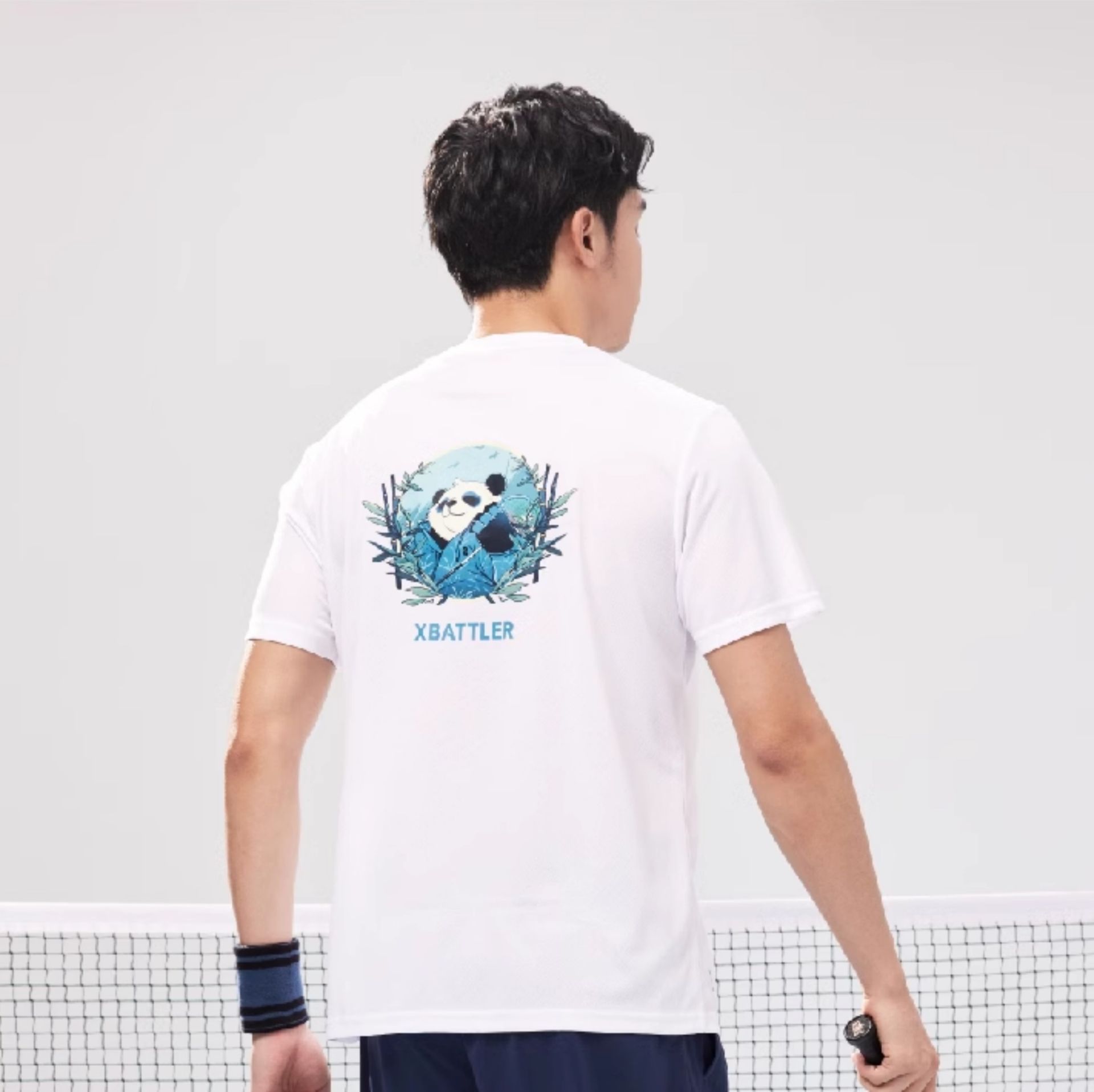 スポーツTシャツ 和風パンダ バドミントンウェア