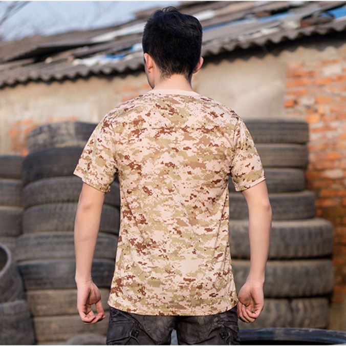 スポーツTシャツ 迷彩アウトドア 山岳戦術シャツ