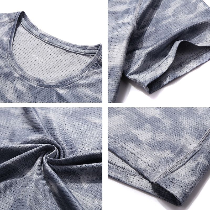 スポーツTシャツ 涼風登山者 速乾フィットシャツ