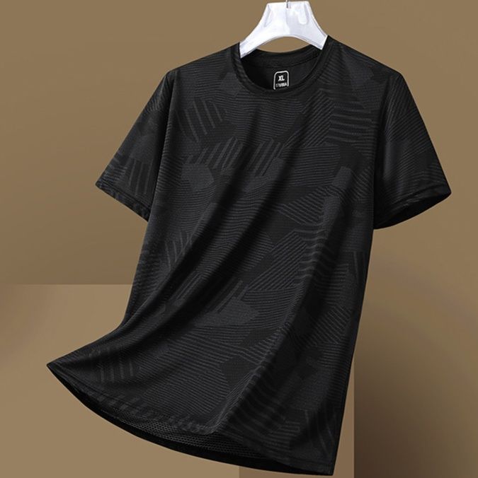 スポーツTシャツ 疾風ドライ 幾何学模様ランニングウェア