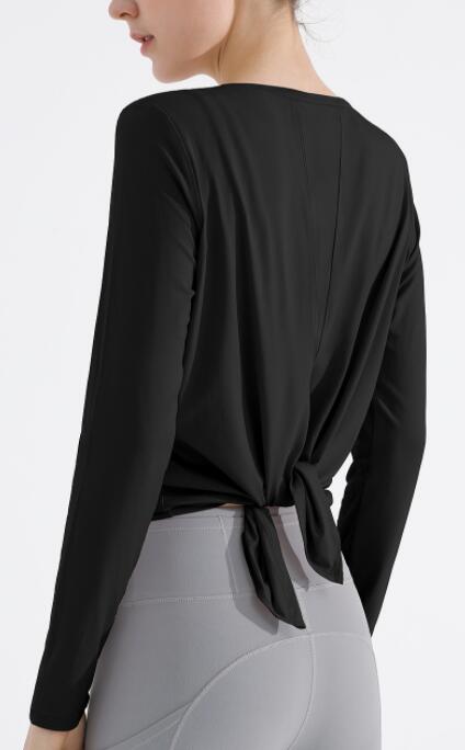 スポーツTシャツ 女性用長袖速乾ヨガ用スポーツシャツ