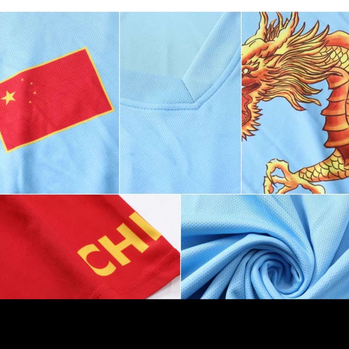 スポーツTシャツ 伝統龍柄サッカーユニフォーム