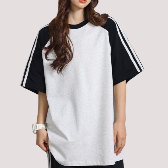 スポーツTシャツ 男女兼用スポーツ風半袖シャツ カジュアル