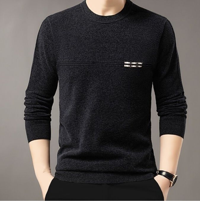 スポーツTシャツ ラインデザイン長袖ニットトップス