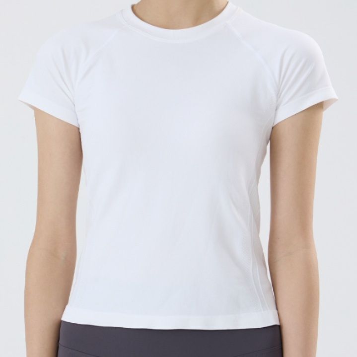 スポーツTシャツ 吸汗速乾シームレス半袖ランニング