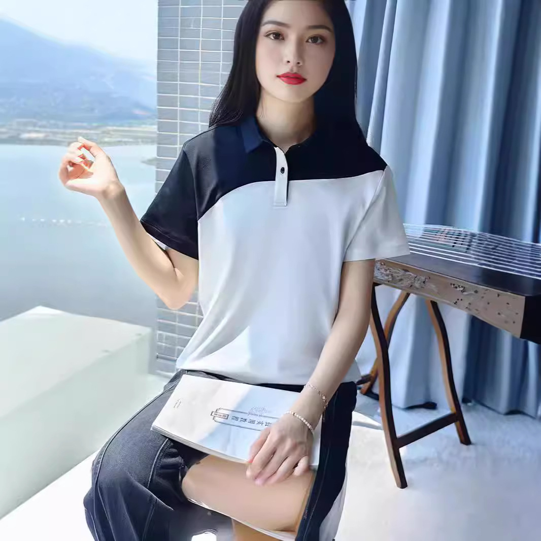 スポーツTシャツ 爽やか切替ポロ ゴルフウェア