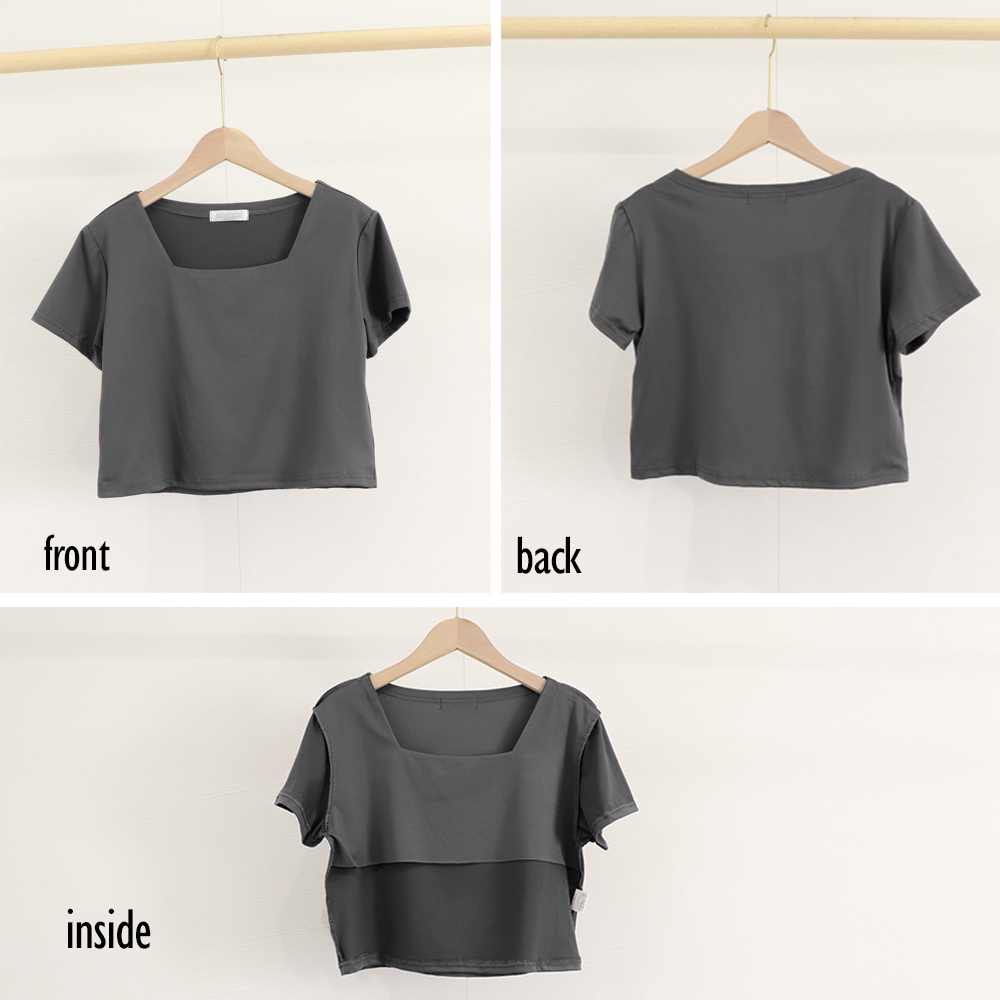 スポーツTシャツ スポーツ対応ショート丈半袖ティーシャツ レディース