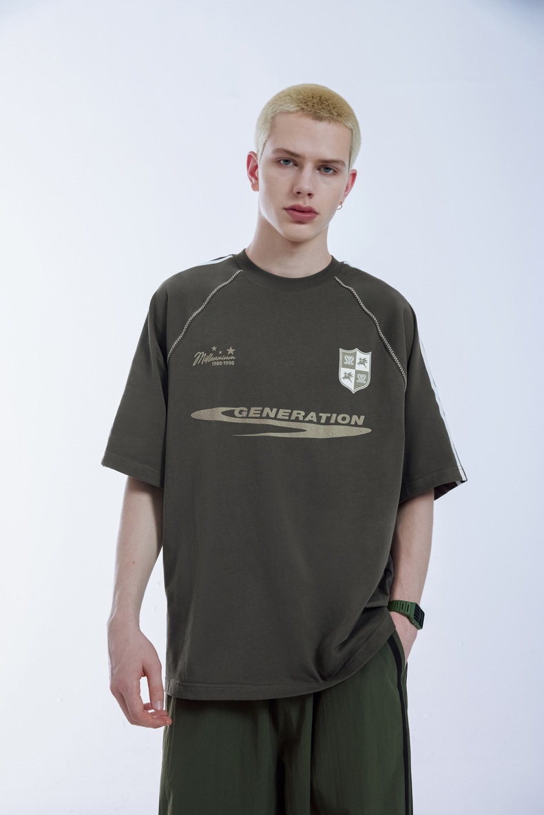 スポーツTシャツ 男女兼用サッカー風半袖ティーシャツ全4色