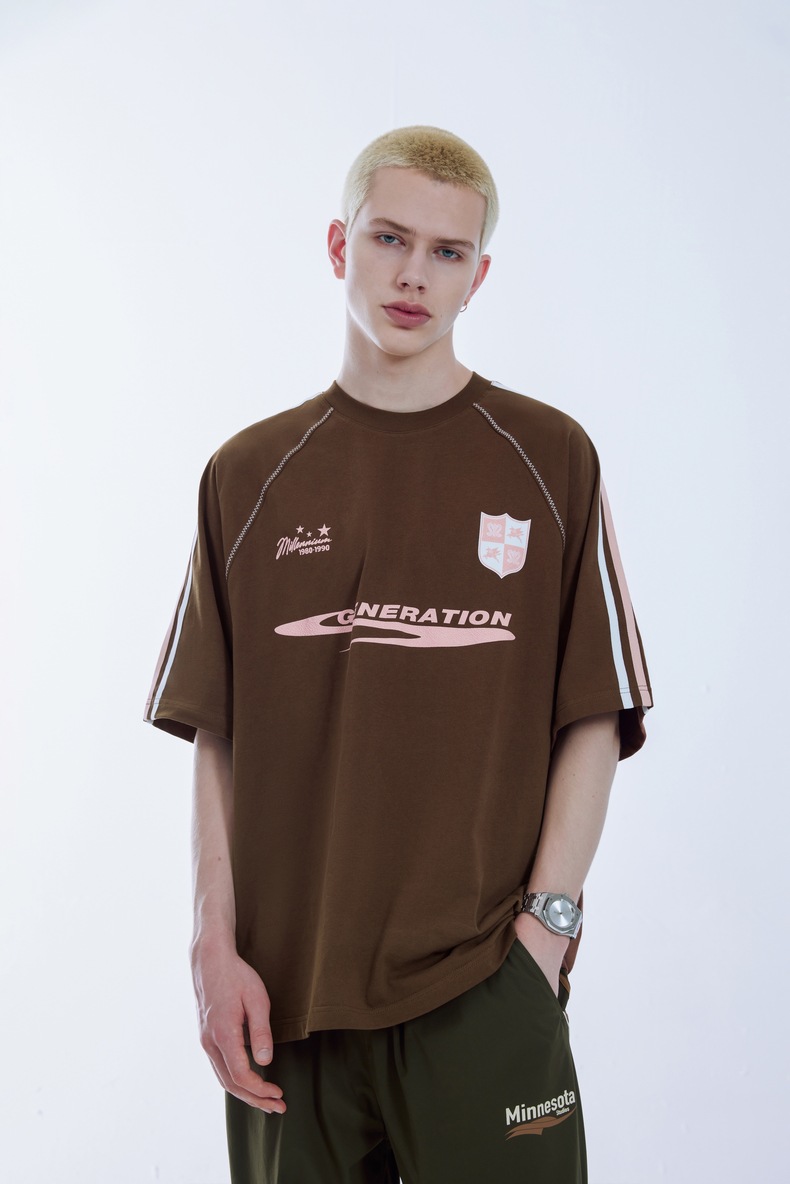 スポーツTシャツ 男女兼用サッカー風半袖ティーシャツ全4色