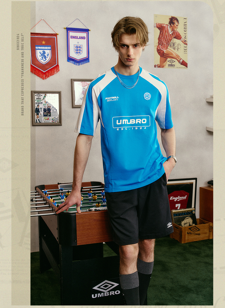 スポーツTシャツ レトロスタイルサッカーユニフォーム