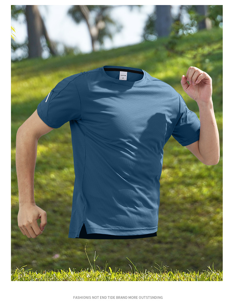 スポーツTシャツ 爽風ドライ 軽快ランニングシャツ