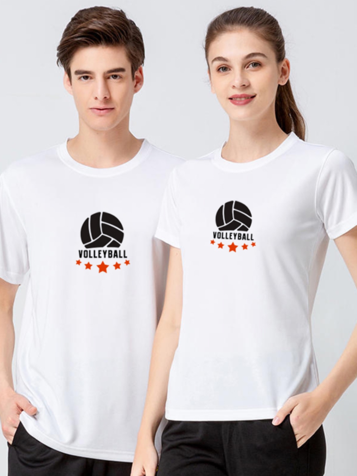 スポーツTシャツ 五つ星バレーボールシンプル速乾Ｔ