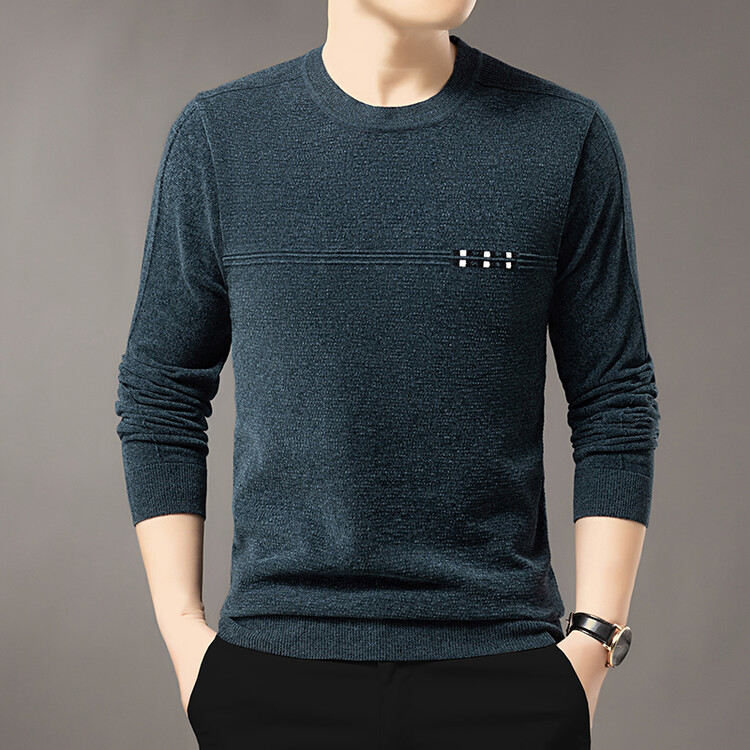 スポーツTシャツ ラインデザイン長袖ニットトップス