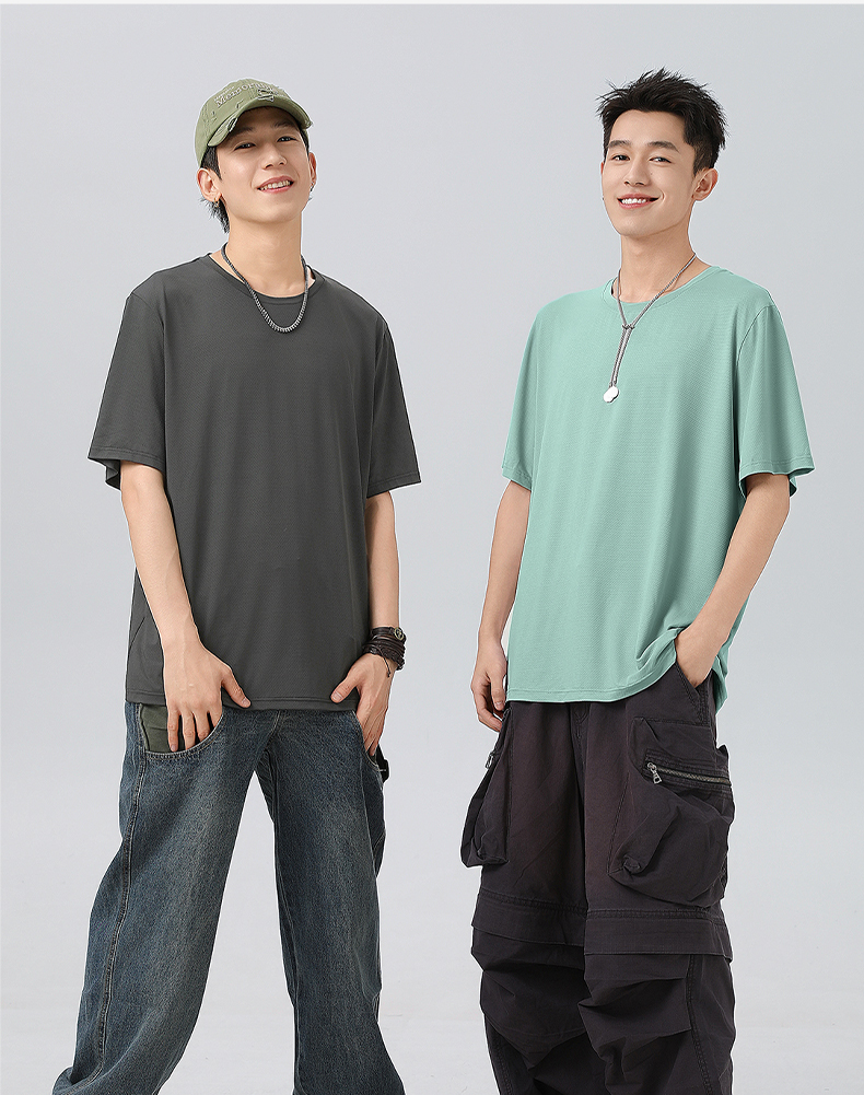 スポーツTシャツ 登山 冷感防陽 登山快適シャツ