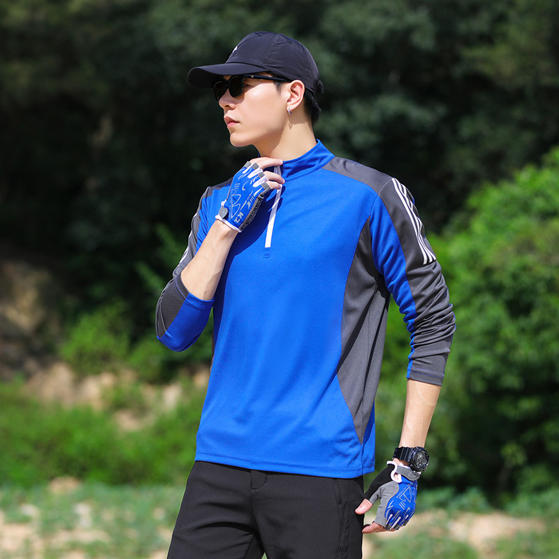 スポーツTシャツ ハイマウント ハーフジップ 登山ウェア