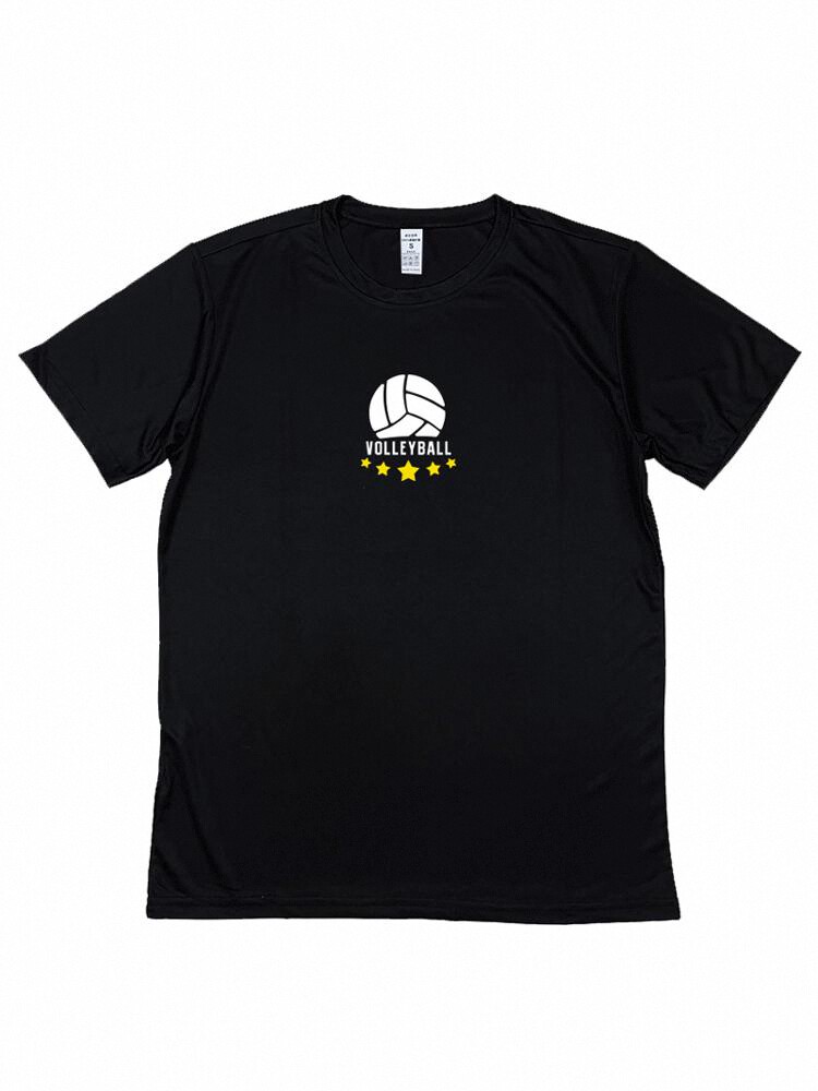 スポーツTシャツ 五つ星バレーボールシンプル速乾Ｔ