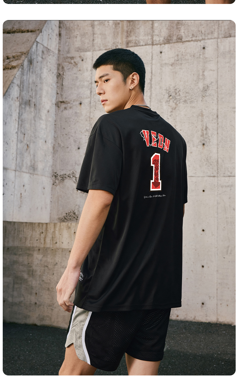 スポーツTシャツ 薔薇魂 ストリートバスケットシャツ