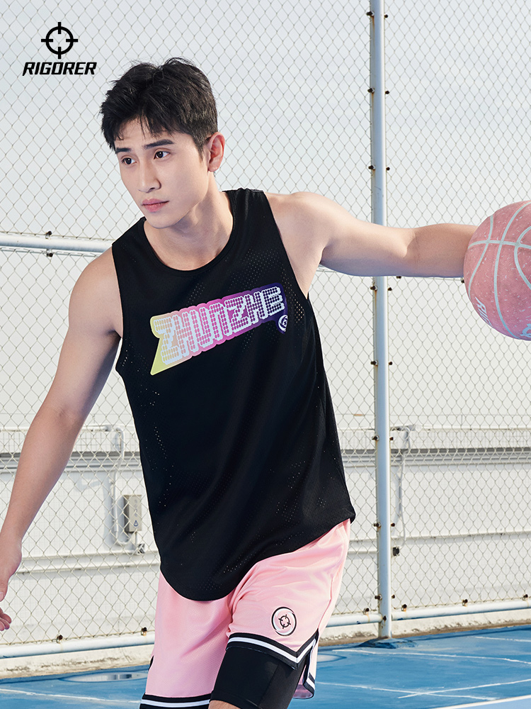 スポーツTシャツ 光跡メッシュタンクトップ