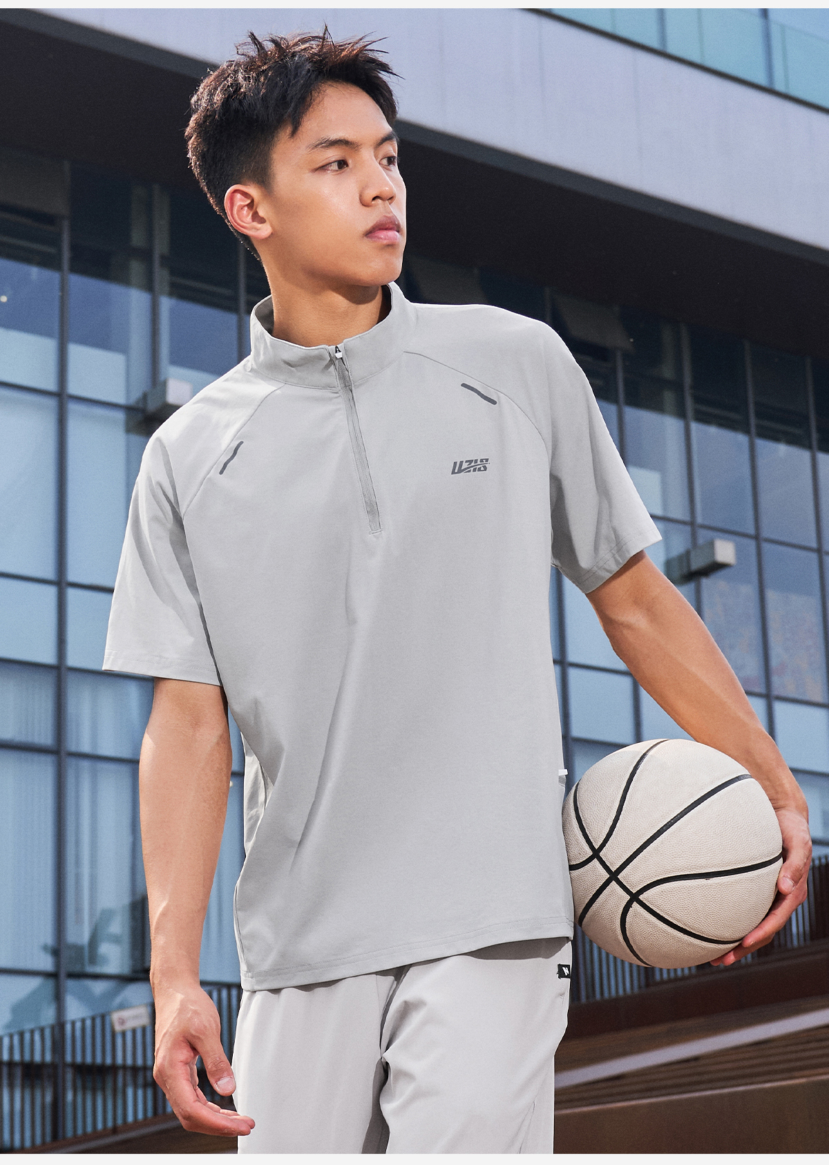 スポーツTシャツ 洗練コートスタイル バスケポロシャツ