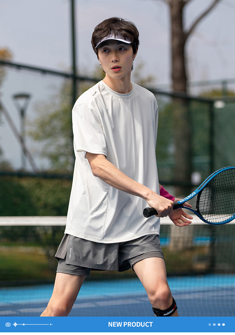 スポーツTシャツ さらり快適バドミントンシャツ
