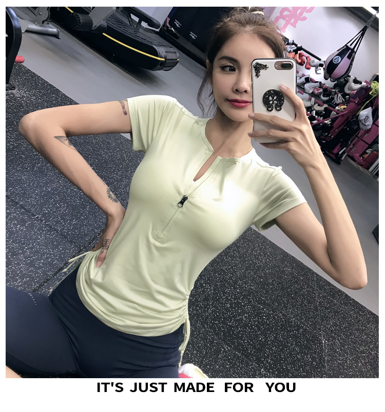 スポーツTシャツ サイドシェイプ ランニングウェア