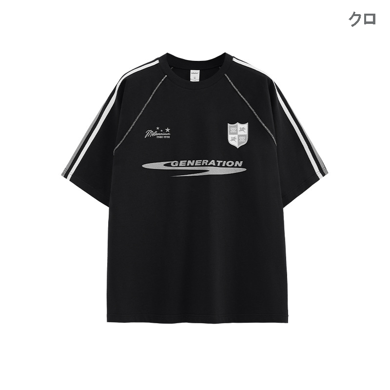 スポーツTシャツ 男女兼用サッカー風半袖ティーシャツ全4色