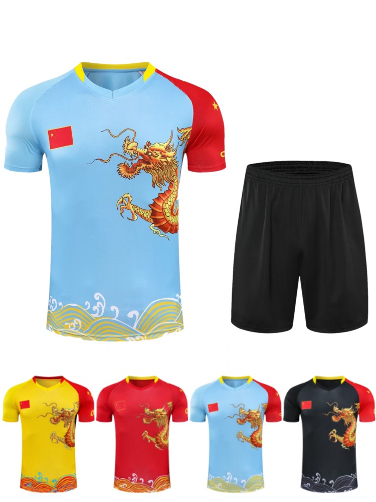 スポーツTシャツ 伝統龍柄サッカーユニフォーム