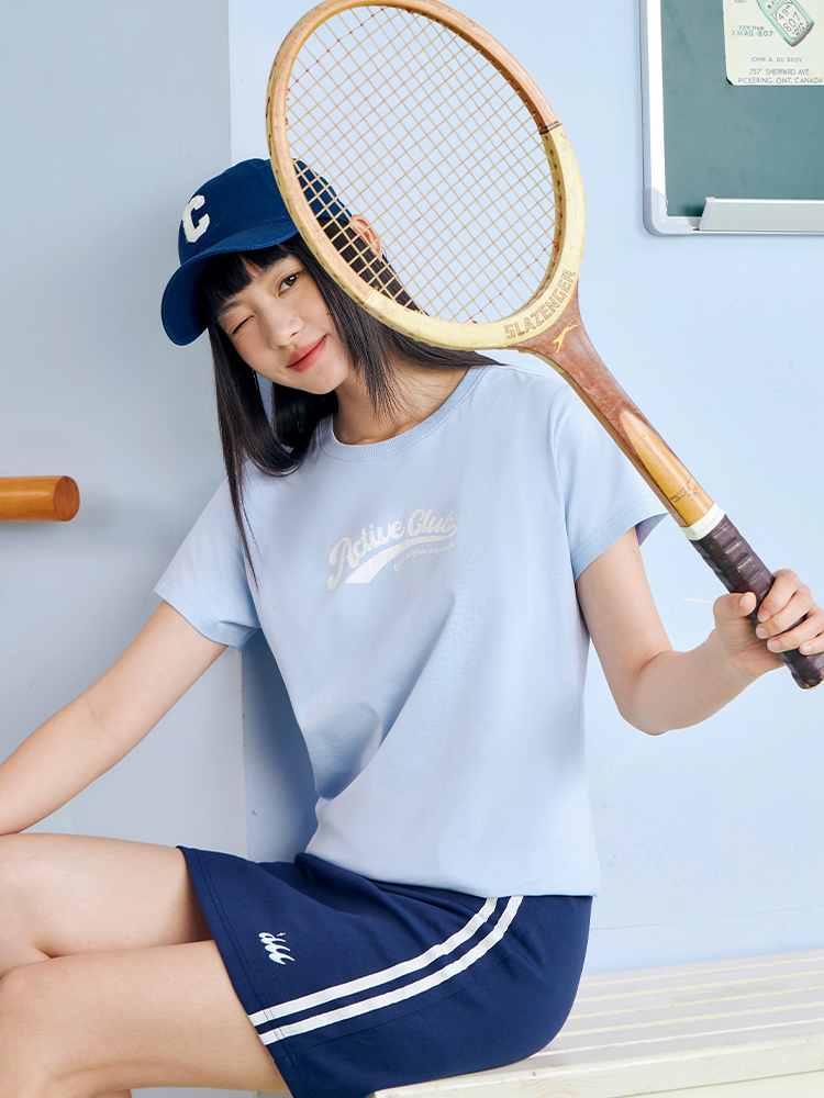 スポーツTシャツ 活力部 バドミントン半袖ウェア