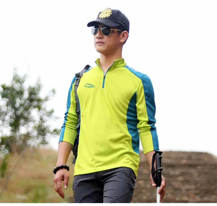 スポーツTシャツ 高機能ハーフジップ 登山トレッキング