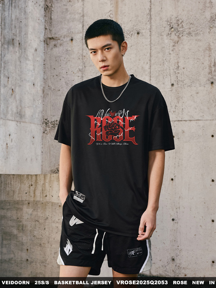 スポーツTシャツ 薔薇魂 ストリートバスケットシャツ
