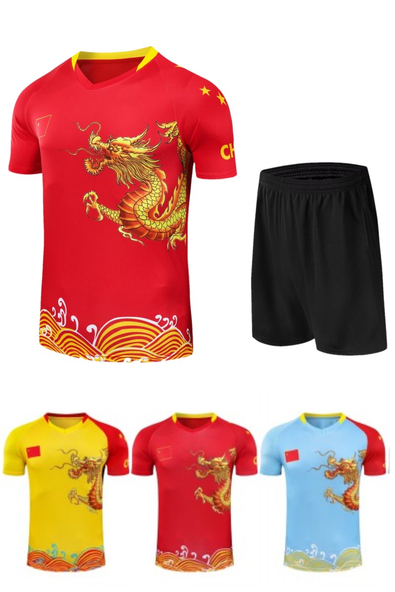 スポーツTシャツ 伝統龍柄サッカーユニフォーム