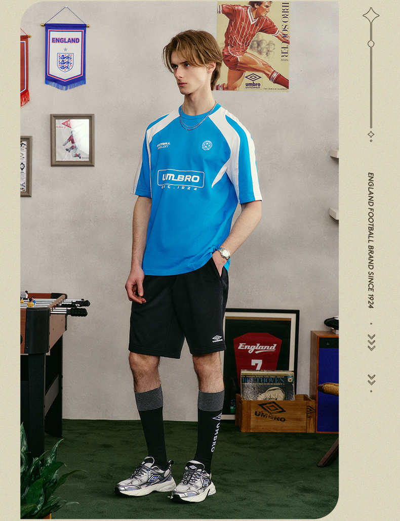 スポーツTシャツ レトロスタイルサッカーユニフォーム