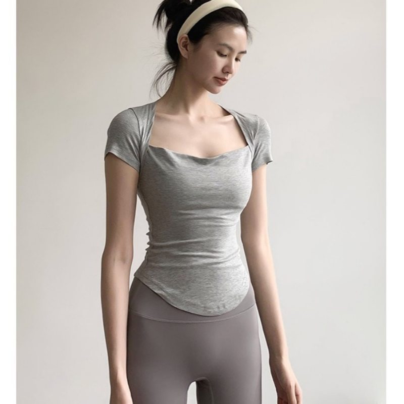 スポーツTシャツ 速乾機能付きスポーツ用半袖トップス レディース